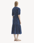 Nice Things - "Calico Embroidery" Dress - Intense Blue