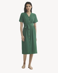 Nice Things - Wrap Dress In Viscose-Nylon Bambula - Verde
