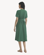 Nice Things - Wrap Dress In Viscose-Nylon Bambula - Verde
