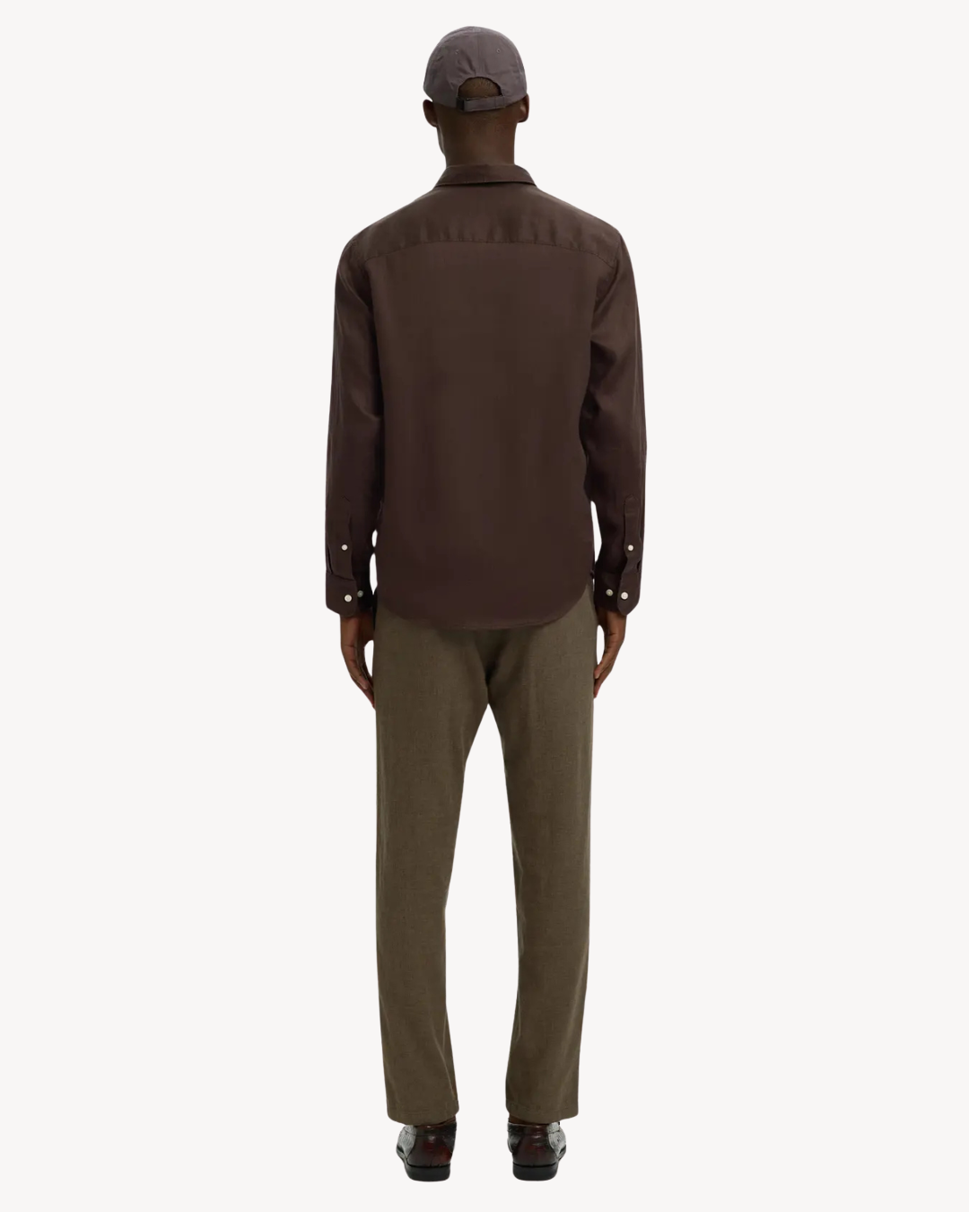 Selected Homme - Slhregkylian-Linen Shirt LS Classic Noos - Delicioso