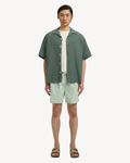 Selected Homme - Slhrelax Monty Texture SS Shirt - Verde