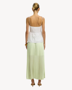Selected Femme - Slfmillie HW Ankle Plisse Skirt B - Lint