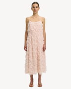 Selected Femme - Slfmyline Regular Midi Strap Dress B - Rosa