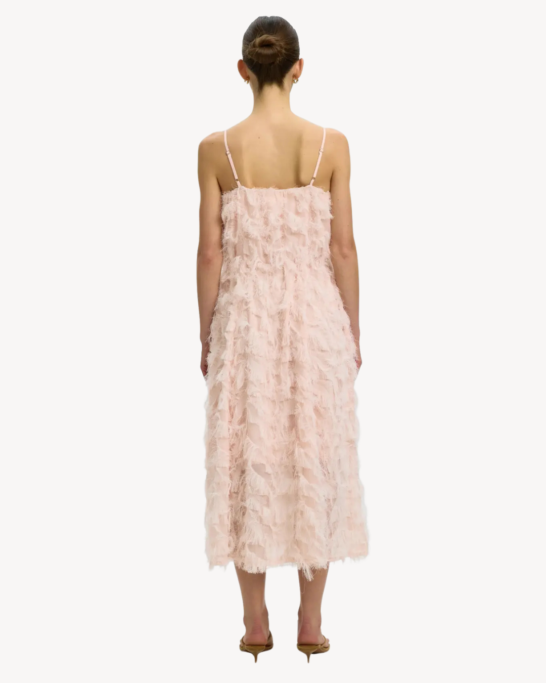 Selected Femme - Slfmyline Regular Midi Strap Dress B - Rosa