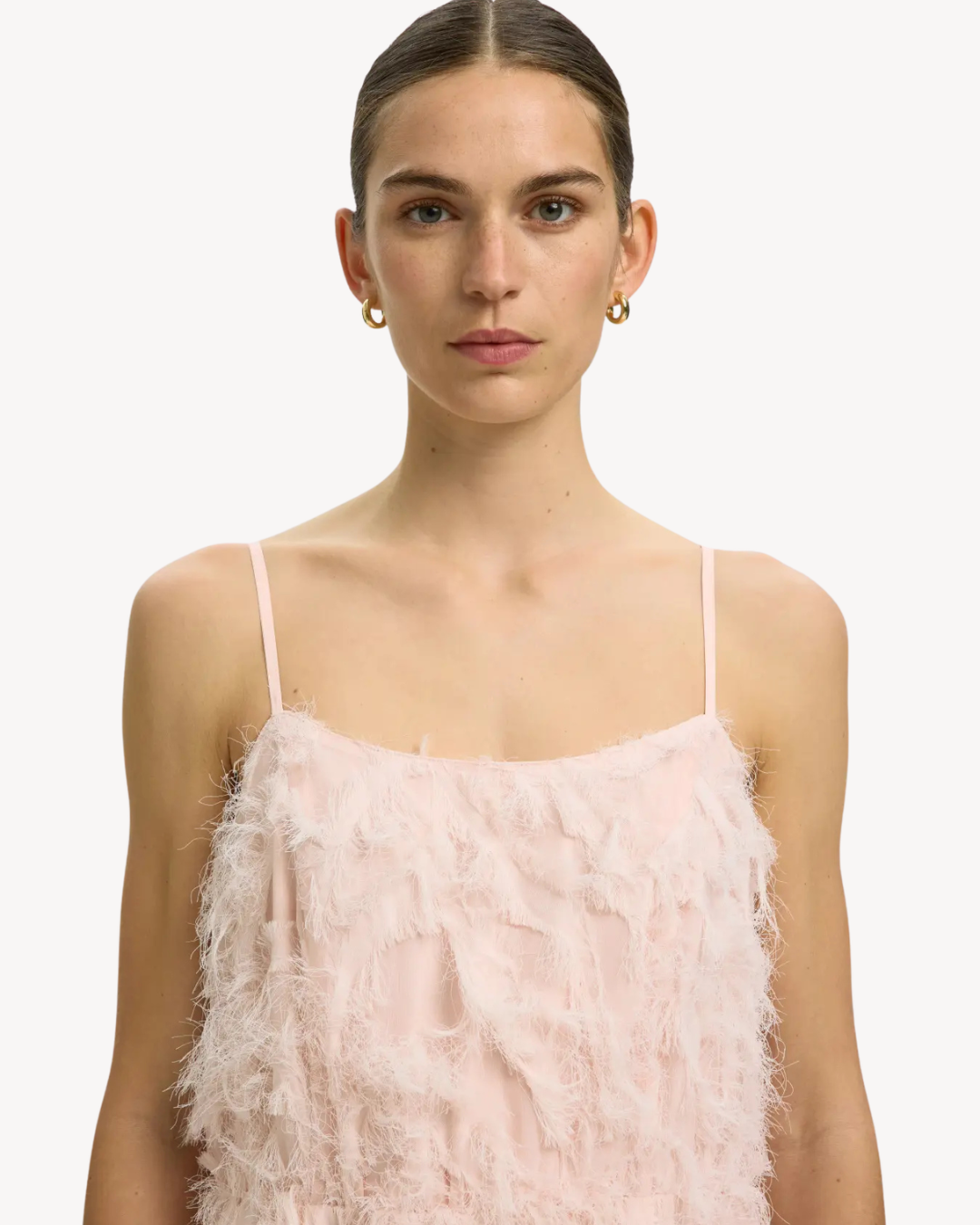 Selected Femme - Slfmyline Regular Midi Strap Dress B - Rosa