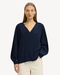 Selected Femme - Slfiona LS Top B - Blu