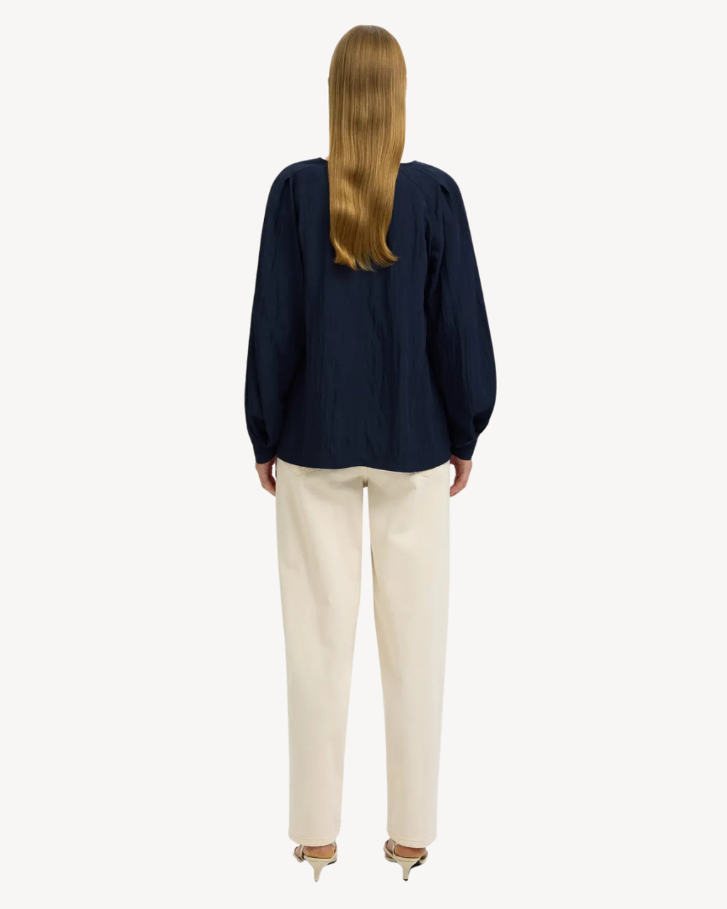 Selected Femme - Slfiona LS Top B - Blu