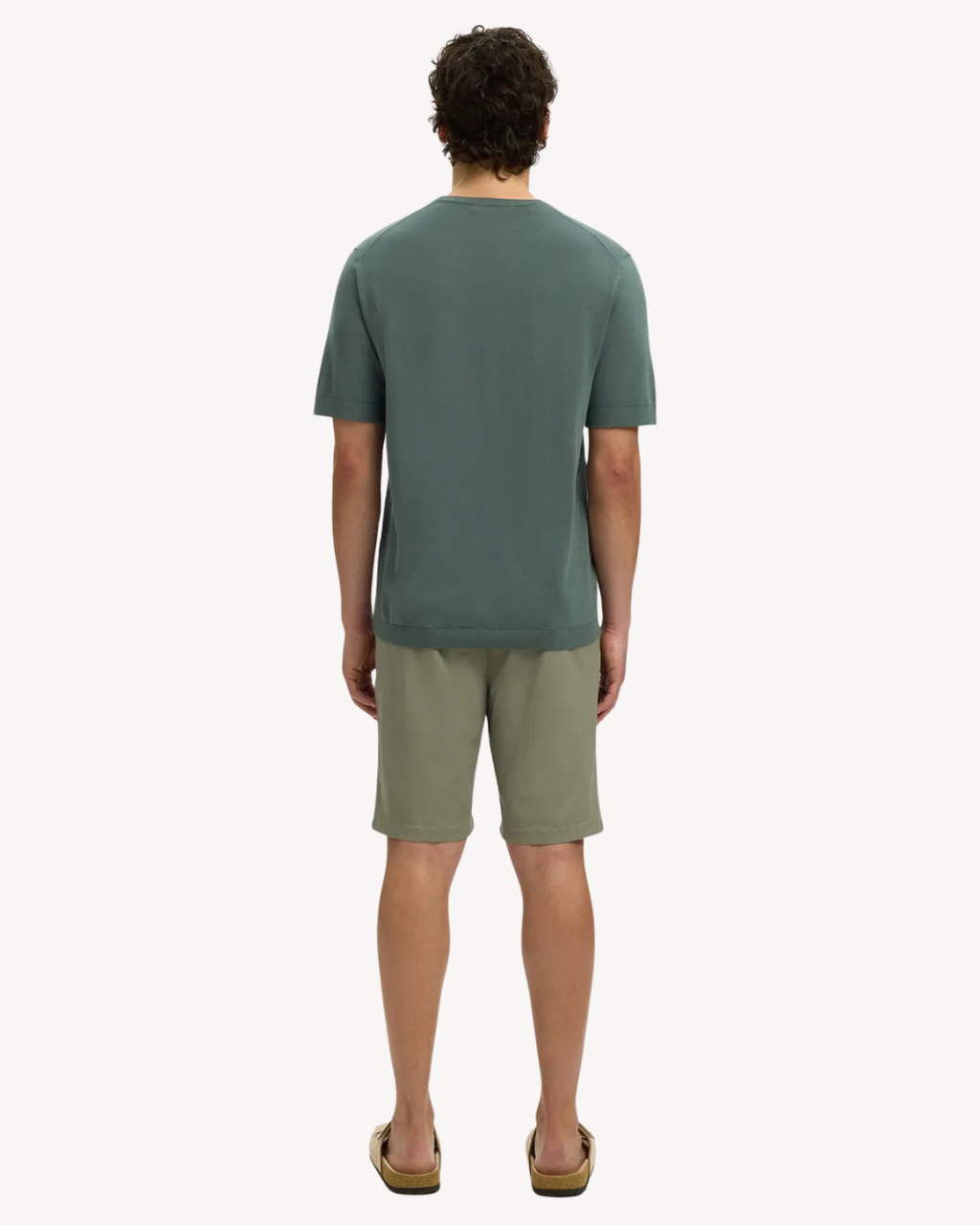 Selected Homme - Slhtorino SS Knit Crew Neck Noos - Verde