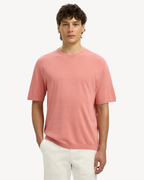 Selected Homme - Slhtorino SS Knit Crew Neck Noos - Rose Dawn