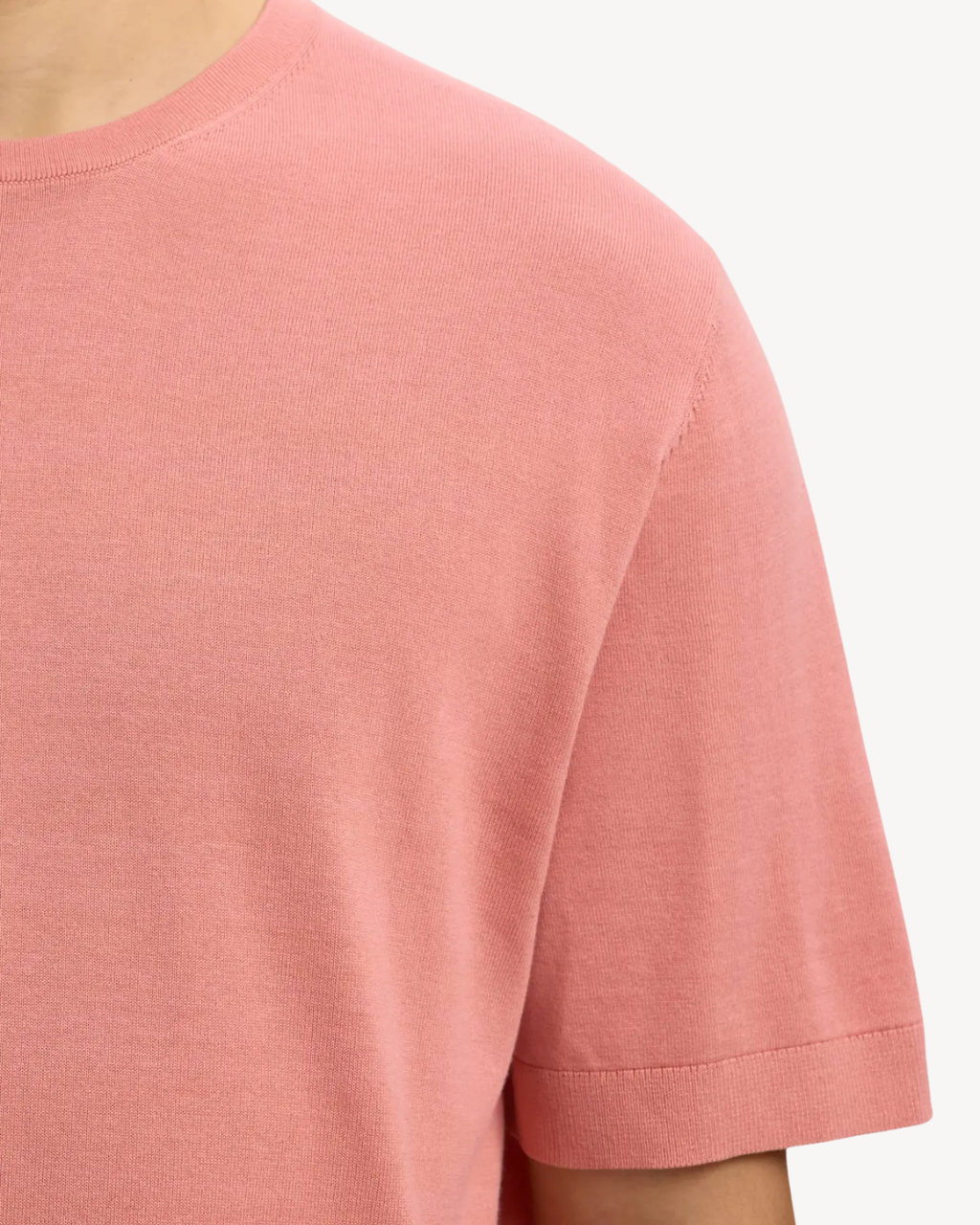 Selected Homme - Slhtorino SS Knit Crew Neck Noos - Rose Dawn