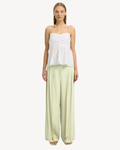 Selected Femme - Slfextra Wide Ellie HW Pant - Lint