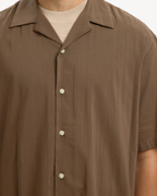 Selected Homme - Slhrelax Air Mix SS Shirt - Chocolate