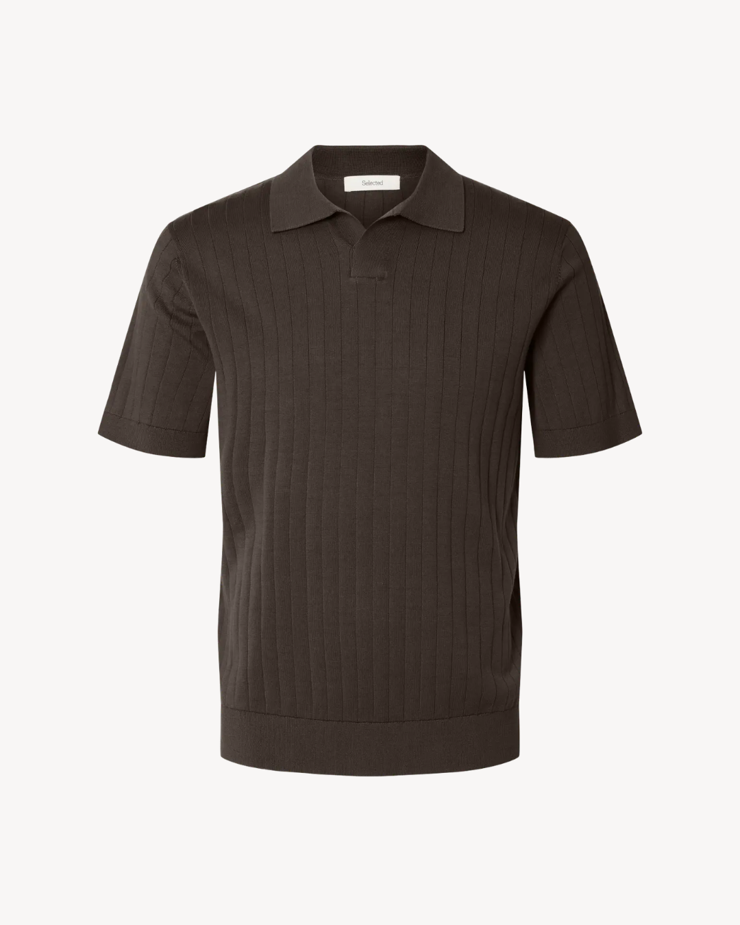 Selected Homme - Slhtorino SS Knit Open Stitch Polo - Delicioso
