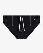 Emporio Armani - Slip Beachwear - Nero e Bianco
