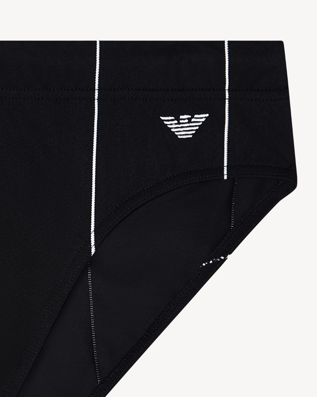 Emporio Armani - Slip Beachwear - Nero e Bianco