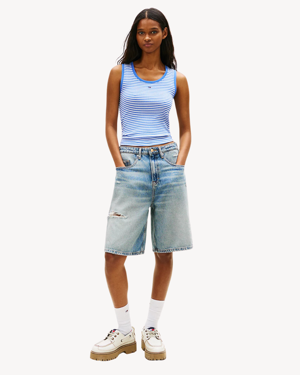 Tommy Jeans - Charlie LS Short BJ2038 - Blu