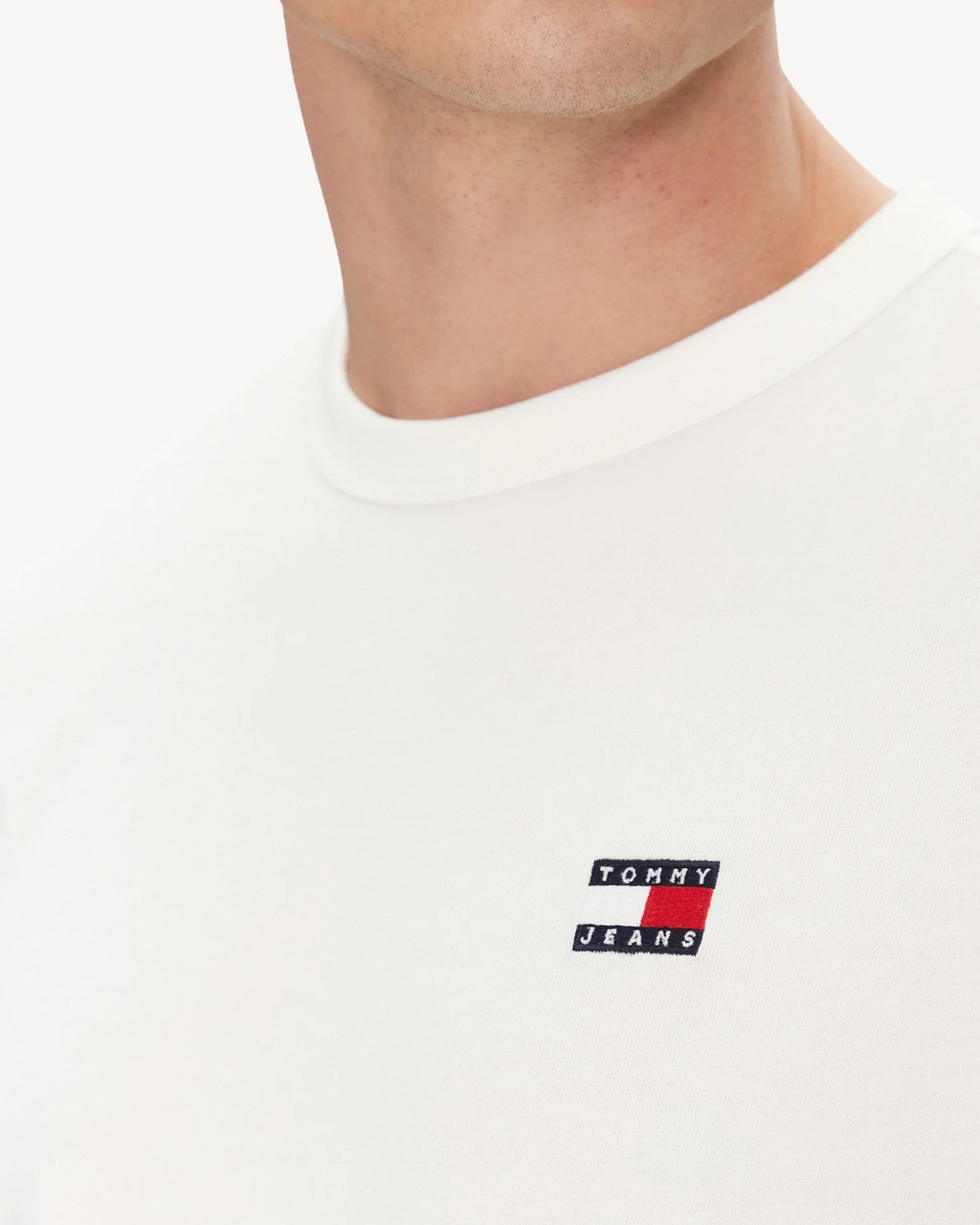 Tommy Jeans - Tjm Reg Badge Tee Ext - Ecru