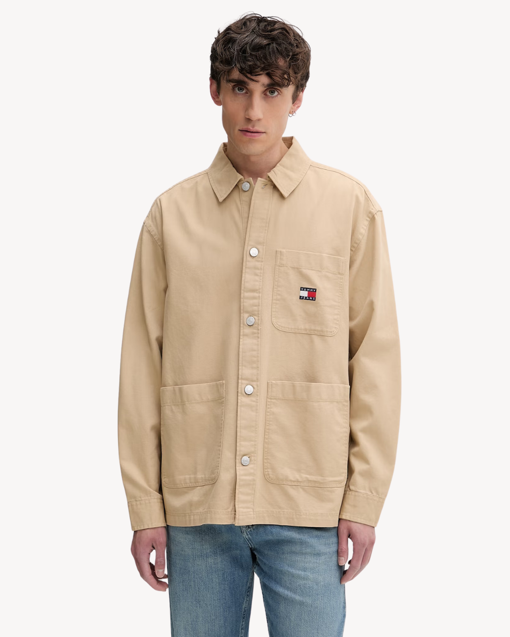 Tommy Jeans - Tjm Essential Overshirt Ext - Gentle Gold