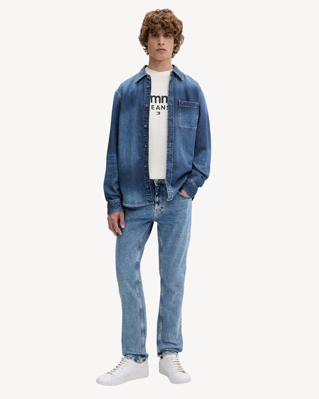 Tommy Jeans - Austin Slim Tapared BJ4138 - Blu