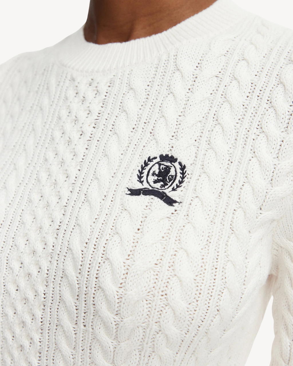Tommy Jeans - Tjw Rwb Tipping Sweater - Bianco