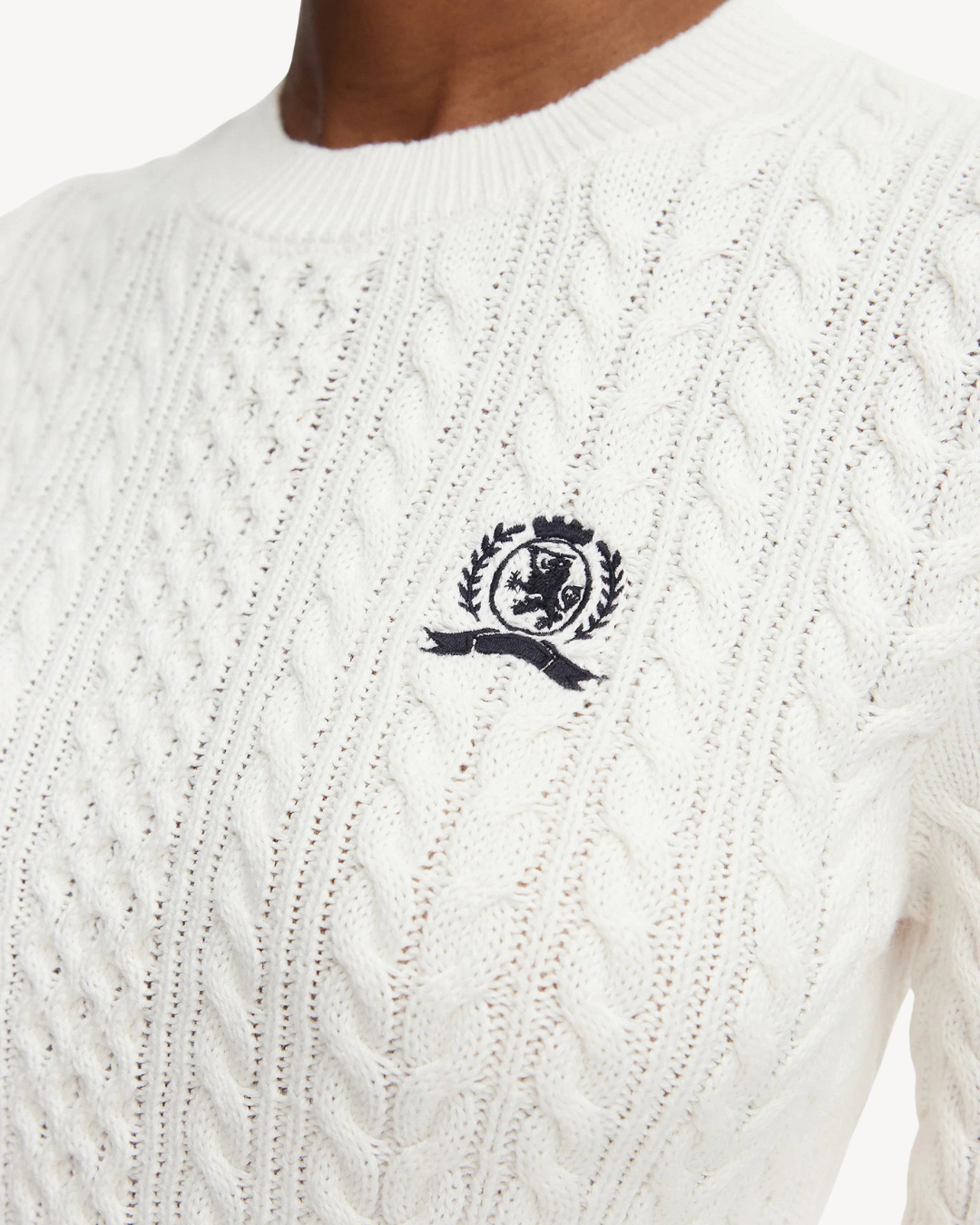 Tommy Jeans - Tjw Rwb Tipping Sweater - Bianco