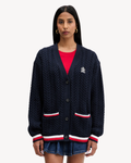 Tommy Jeans - Tjw Rwb Tipping Ovs Cardigan - Blu