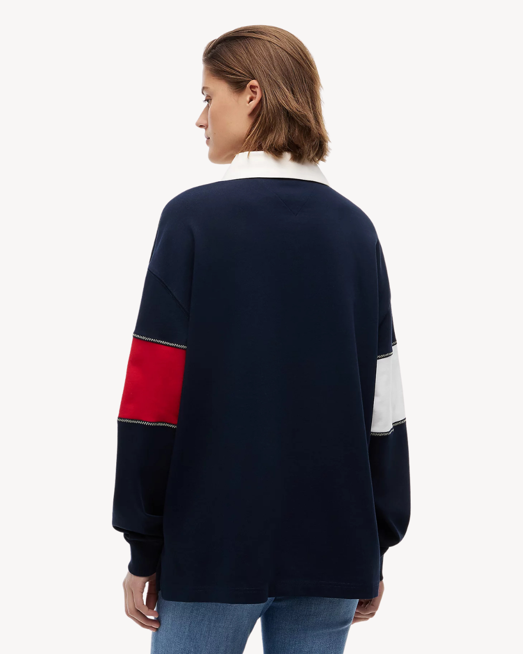 Tommy Jeans - Tjw Ovs Flag Rugby Ext - Blu