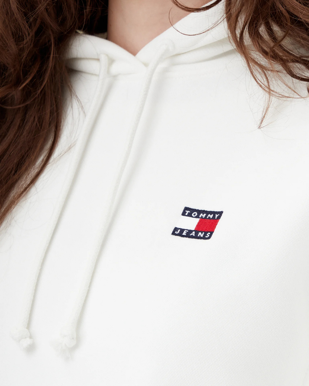 Tommy Jeans - Tjw Boxy Badge Hoodie Ext - Ecru