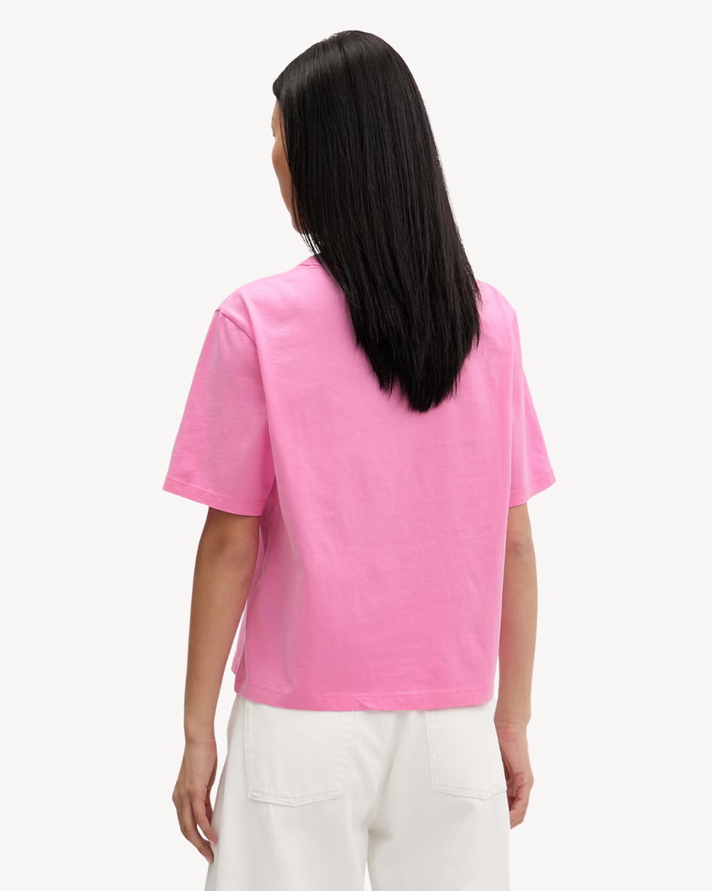 Tommy Jeans - Tjw Boxy Badge Tee Ext - Pink Daisy