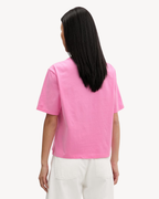 Tommy Jeans - Tjw Boxy Badge Tee Ext - Pink Daisy