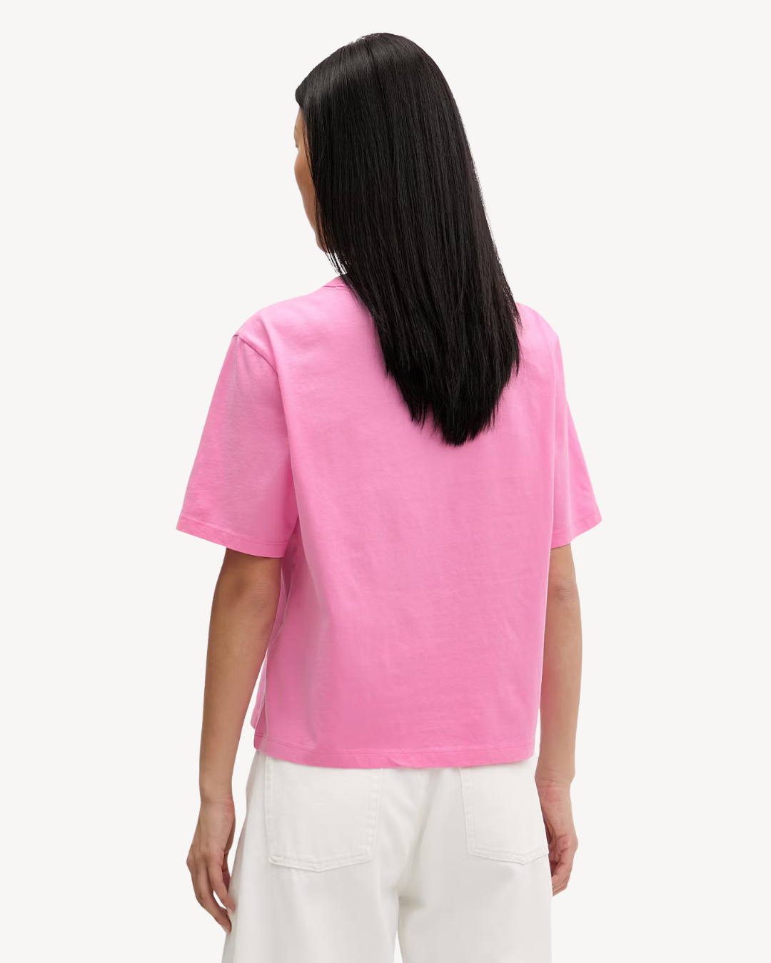 Tommy Jeans - Tjw Boxy Badge Tee Ext - Pink Daisy