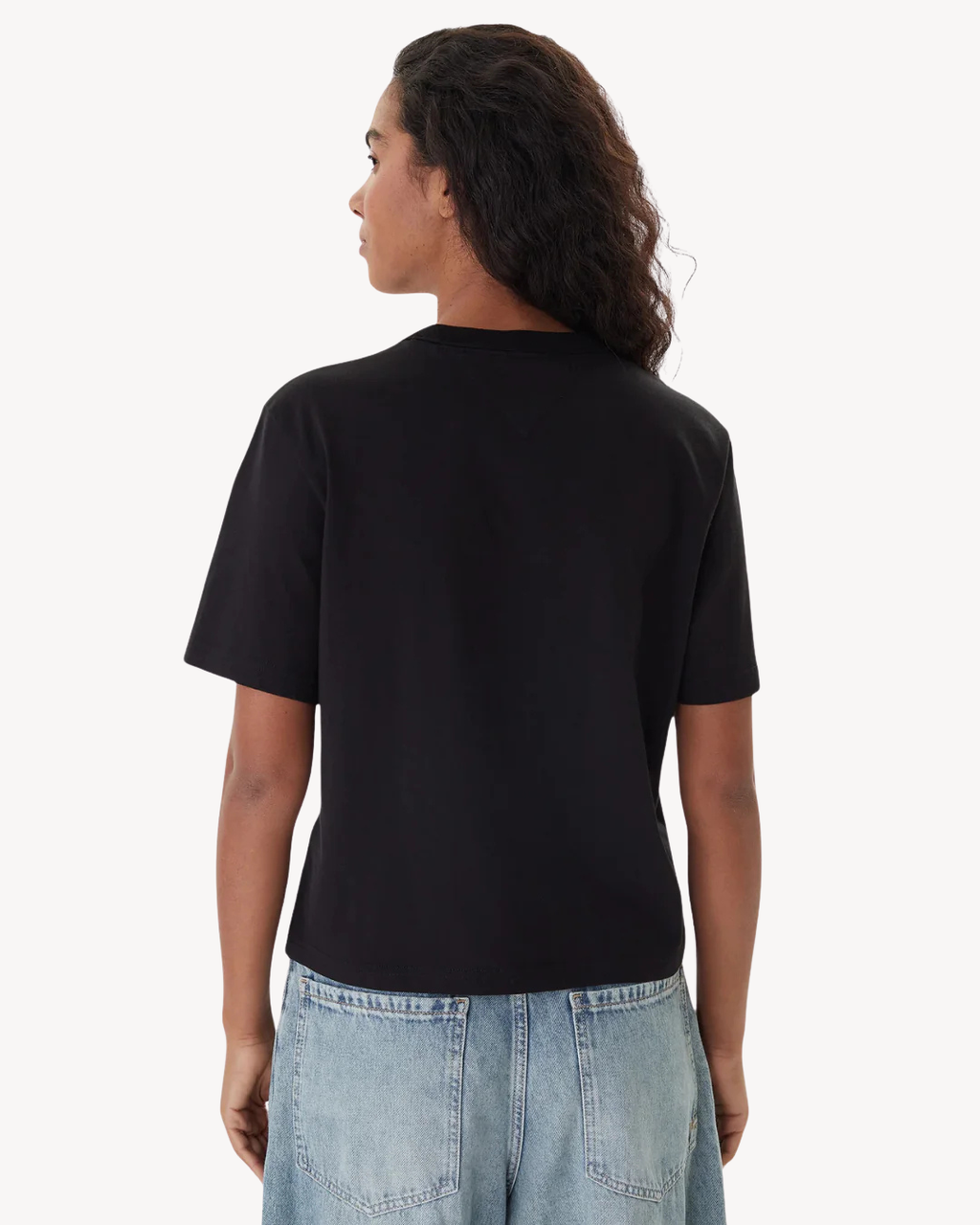 Tommy Jeans - Tjw Boxy Badge Tee Ext - Nero