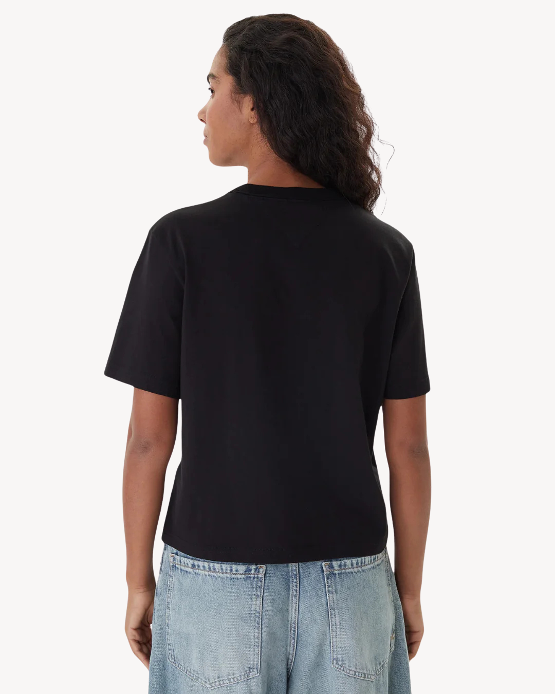 Tommy Jeans - Tjw Boxy Badge Tee Ext - Nero