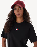 Tommy Jeans - Tjw Boxy Badge Tee Ext - Nero