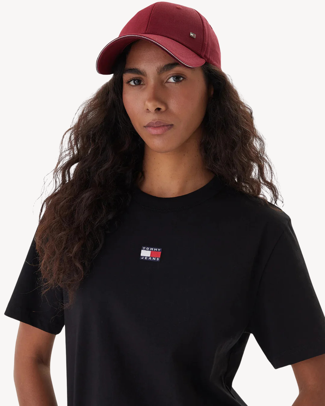 Tommy Jeans - Tjw Boxy Badge Tee Ext - Nero