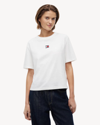 Tommy Jeans - Tjw Boxy Badge Tee Ext - Ecru