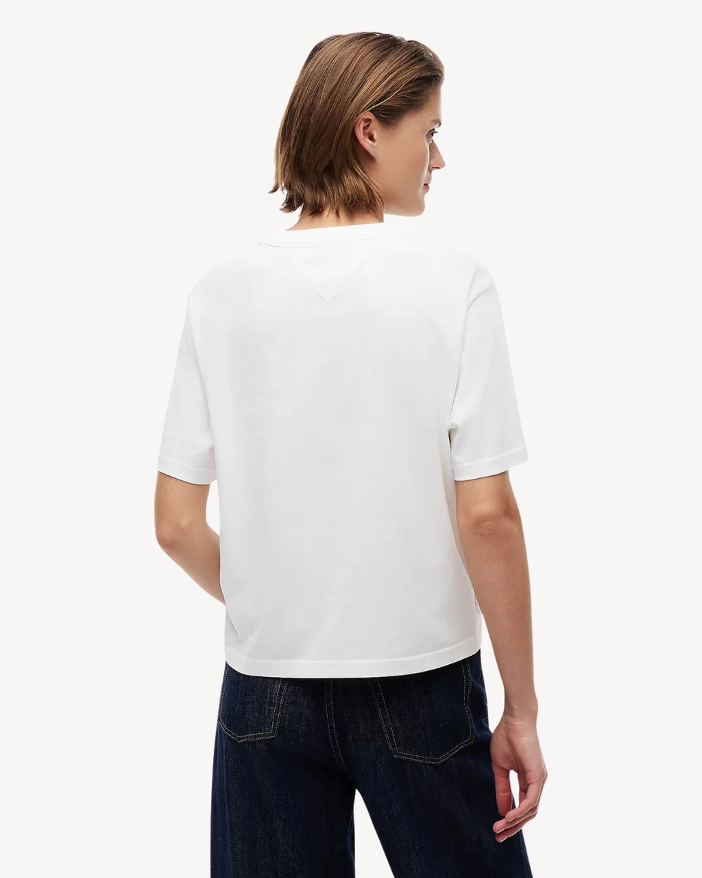 Tommy Jeans - Tjw Boxy Badge Tee Ext - Ecru
