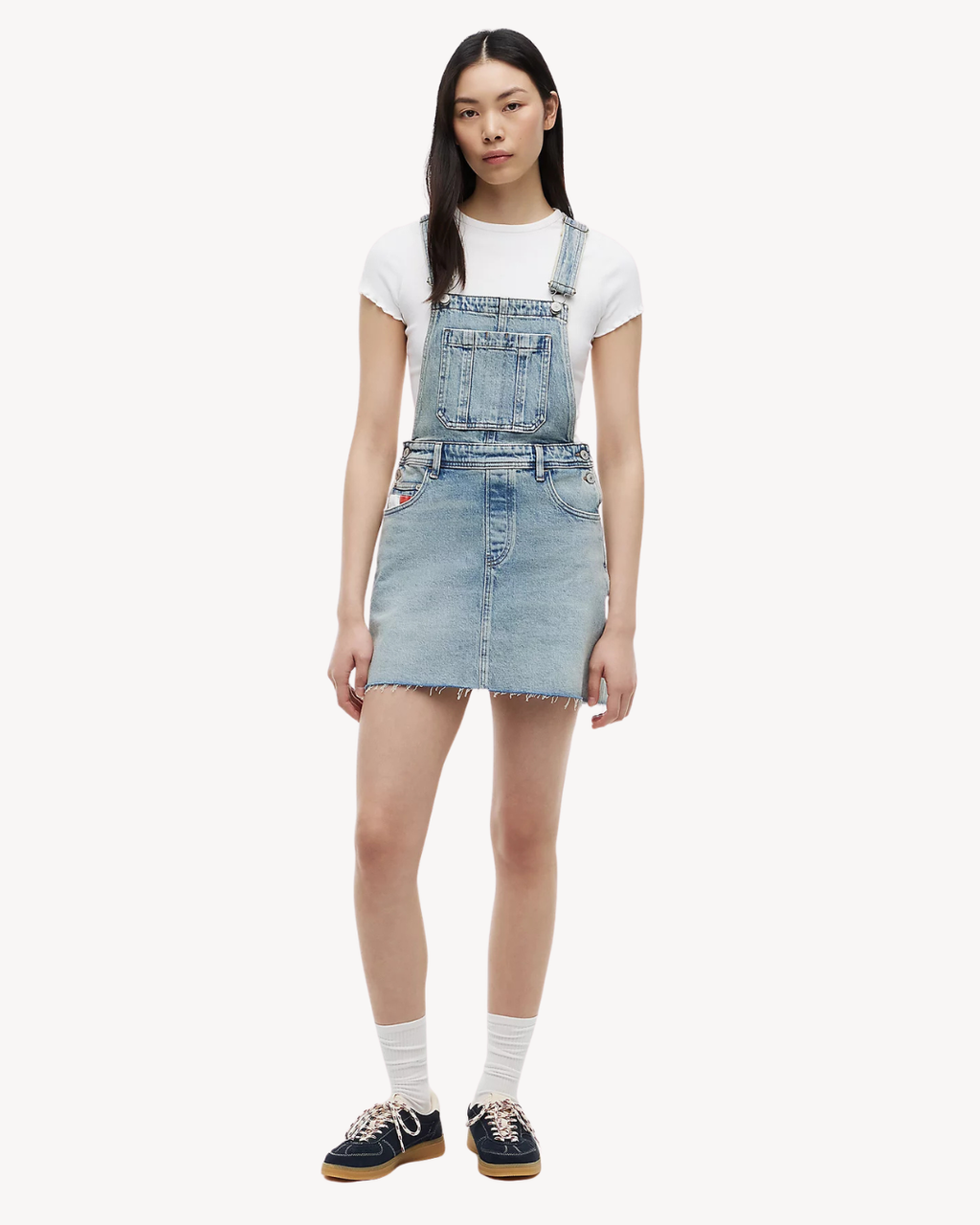 Tommy Jeans - Denim Dungaree Dress Rwb CJ6115 - Blu