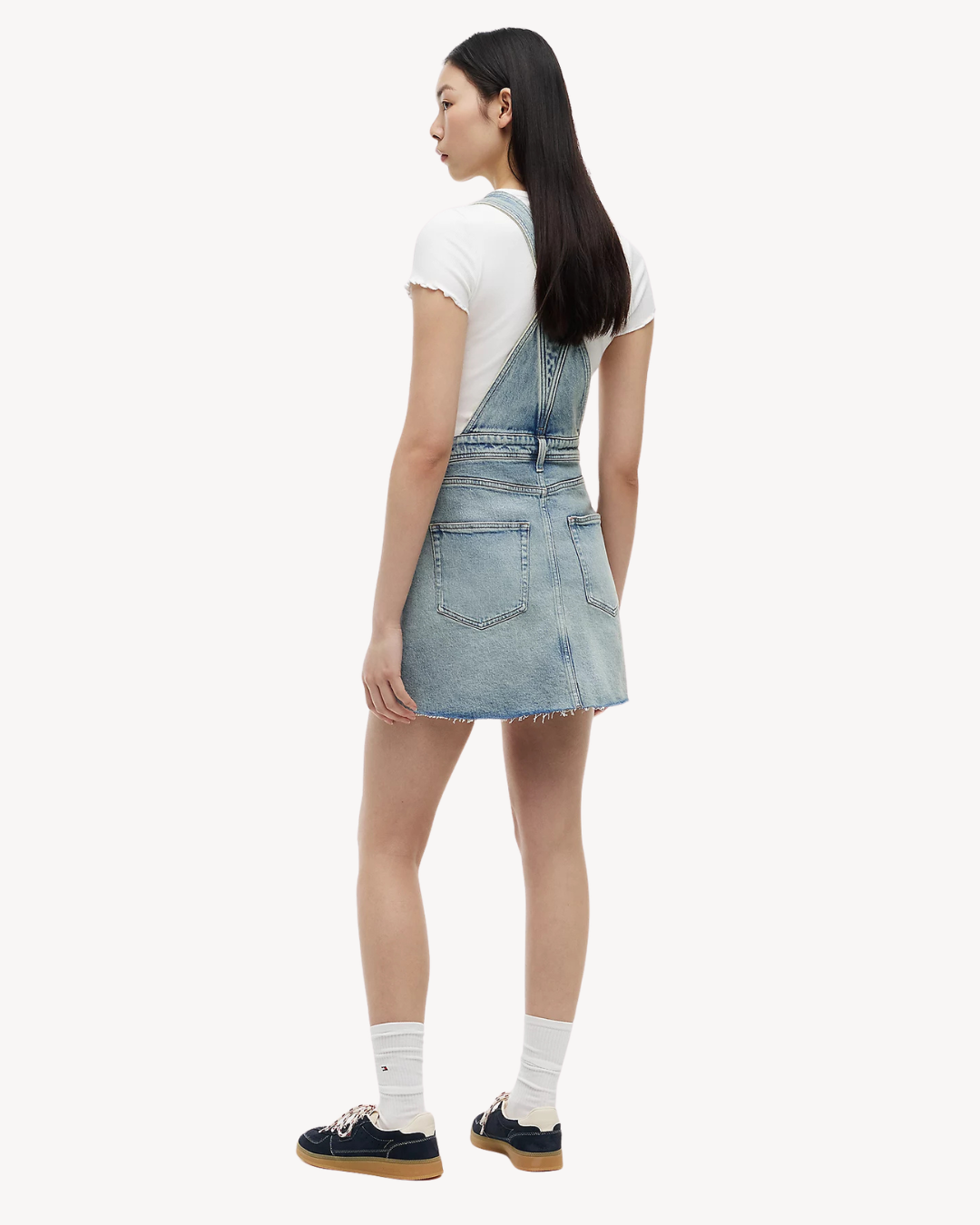 Tommy Jeans - Denim Dungaree Dress Rwb CJ6115 - Blu