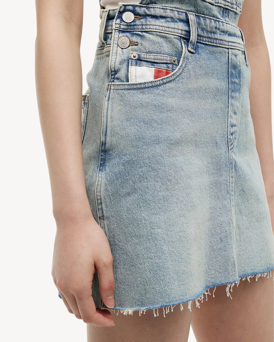 Tommy Jeans - Denim Dungaree Dress Rwb CJ6115 - Blu