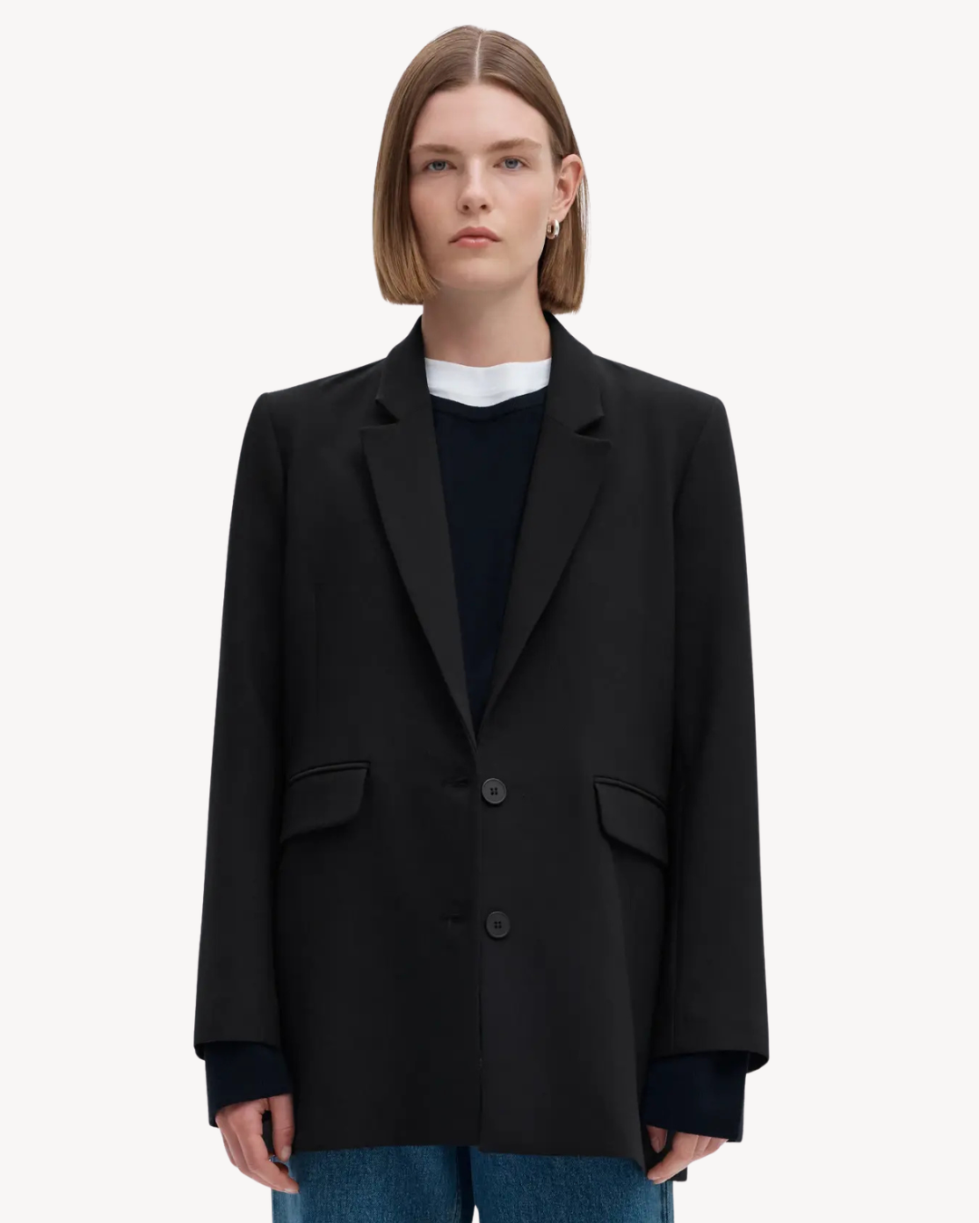 Selected Femme - Slfrita LS Relaxed Blazer FD Noos - Nero