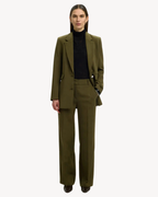Selected Femme - Slfrita MW Wide Pant Mel Noos - Fir Green