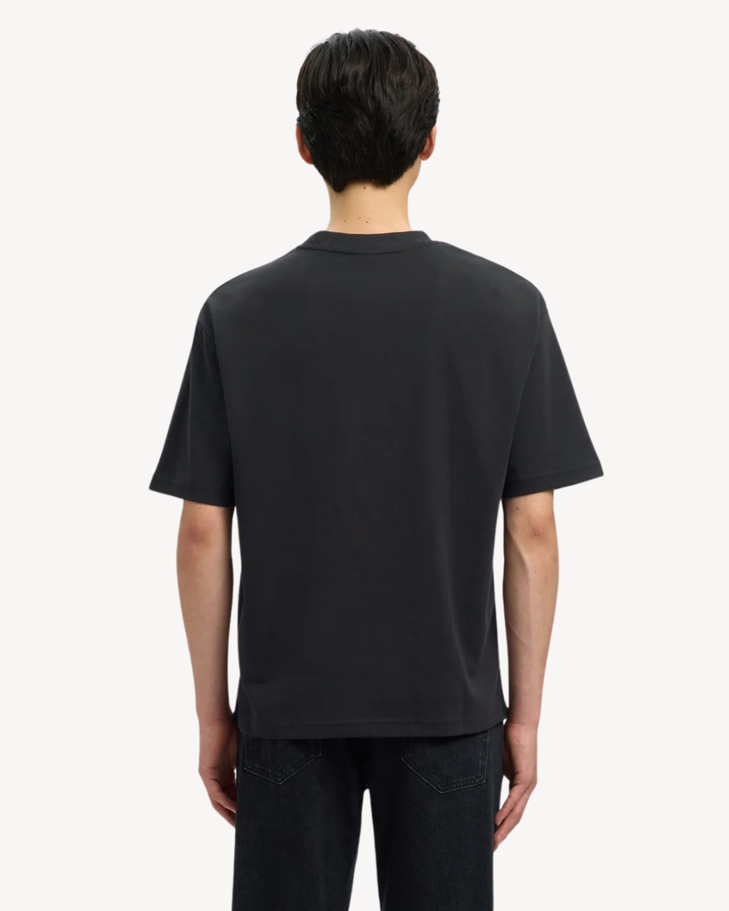 Selected Homme - Slhloose Oscar SS O-Neck Tee Noos - Nero