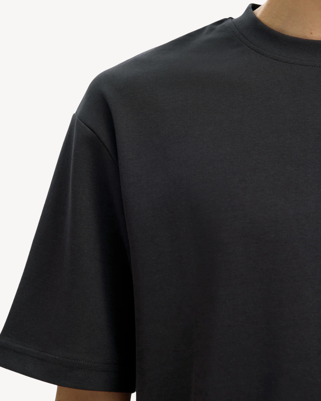 Selected Homme - Slhloose Oscar SS O-Neck Tee Noos - Nero