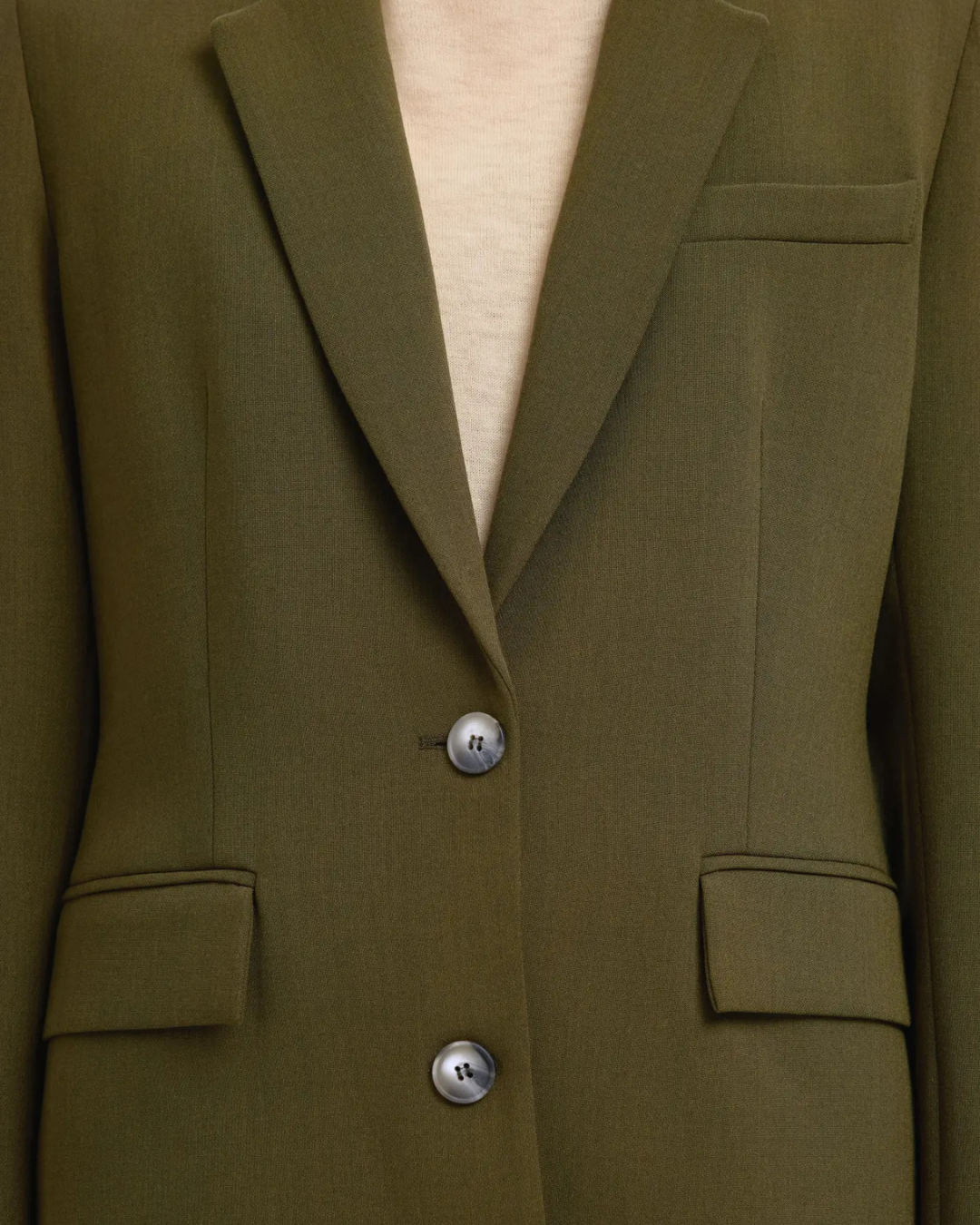 Selected Femme - Slfrita LS Classic Blazer Mel Noos - Fir Green