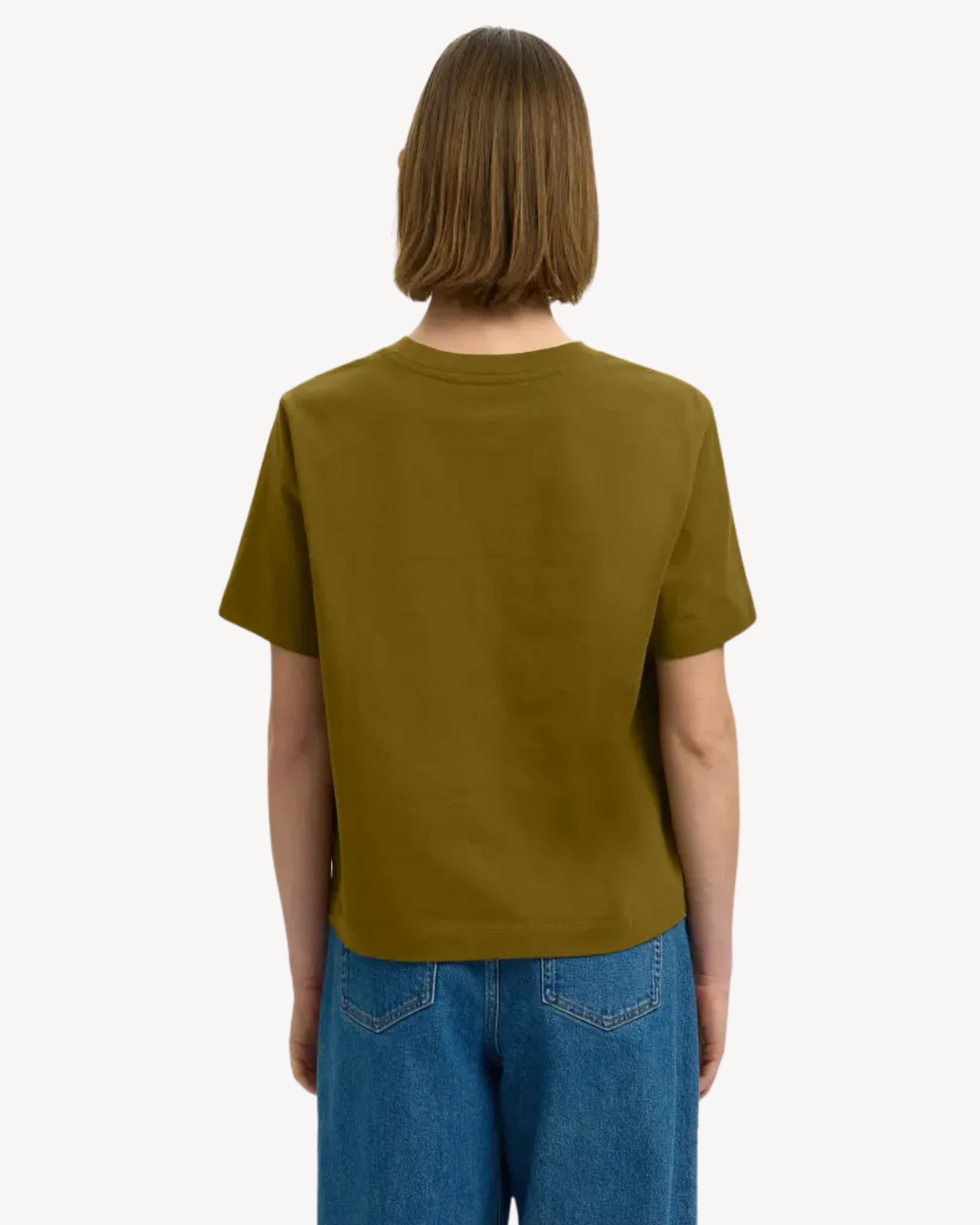 Selected Femme - Slfessential SS Boxy Tee Noos - Fir Green