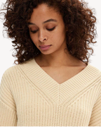 Selected Femme - Slwselma Sus LS Knit V-Neck - Birch