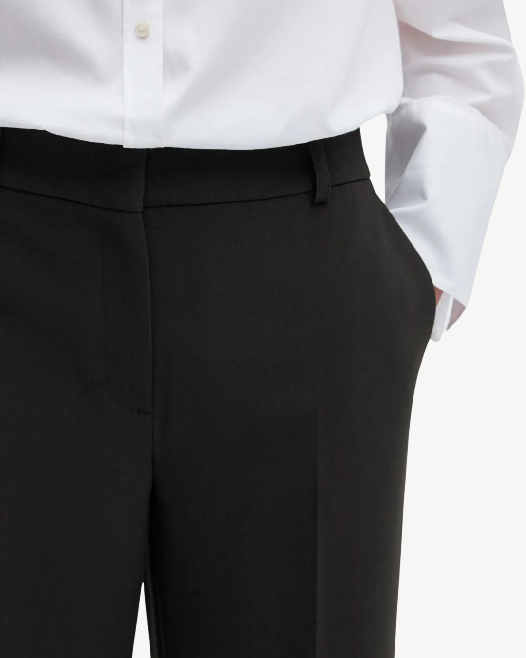 Selected Femme - Slfrita MW Wide Pant FD Noos - Nero