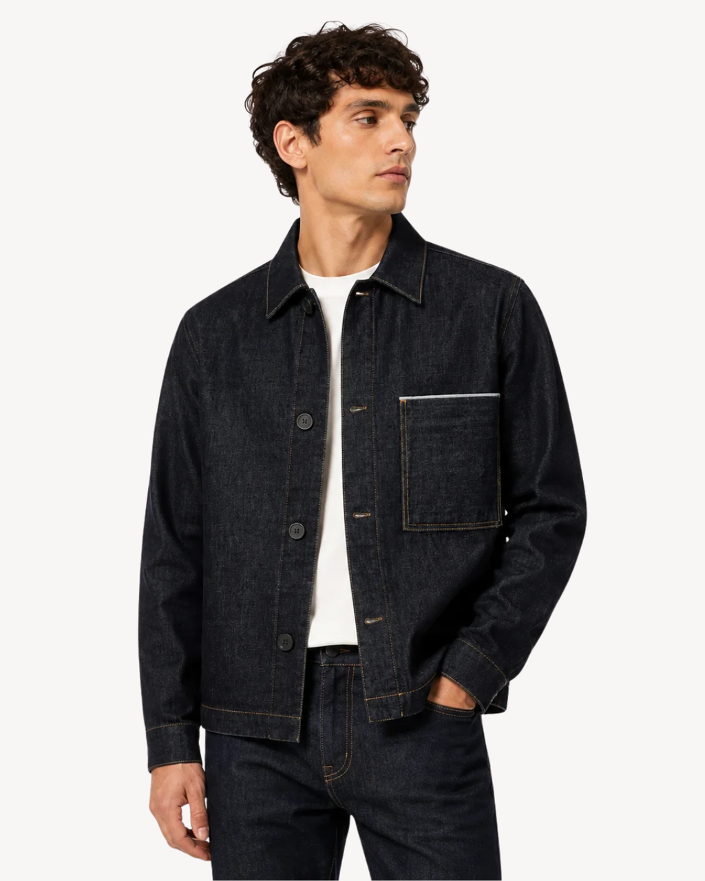 Selected Homme - Slmregular Joe Selvedge DB Jacket - Blu