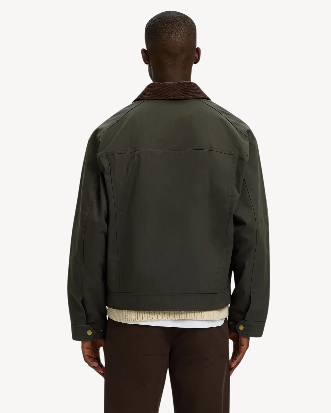 Selected Homme - Slhmontana Waxed Cotton Jacket - Peat